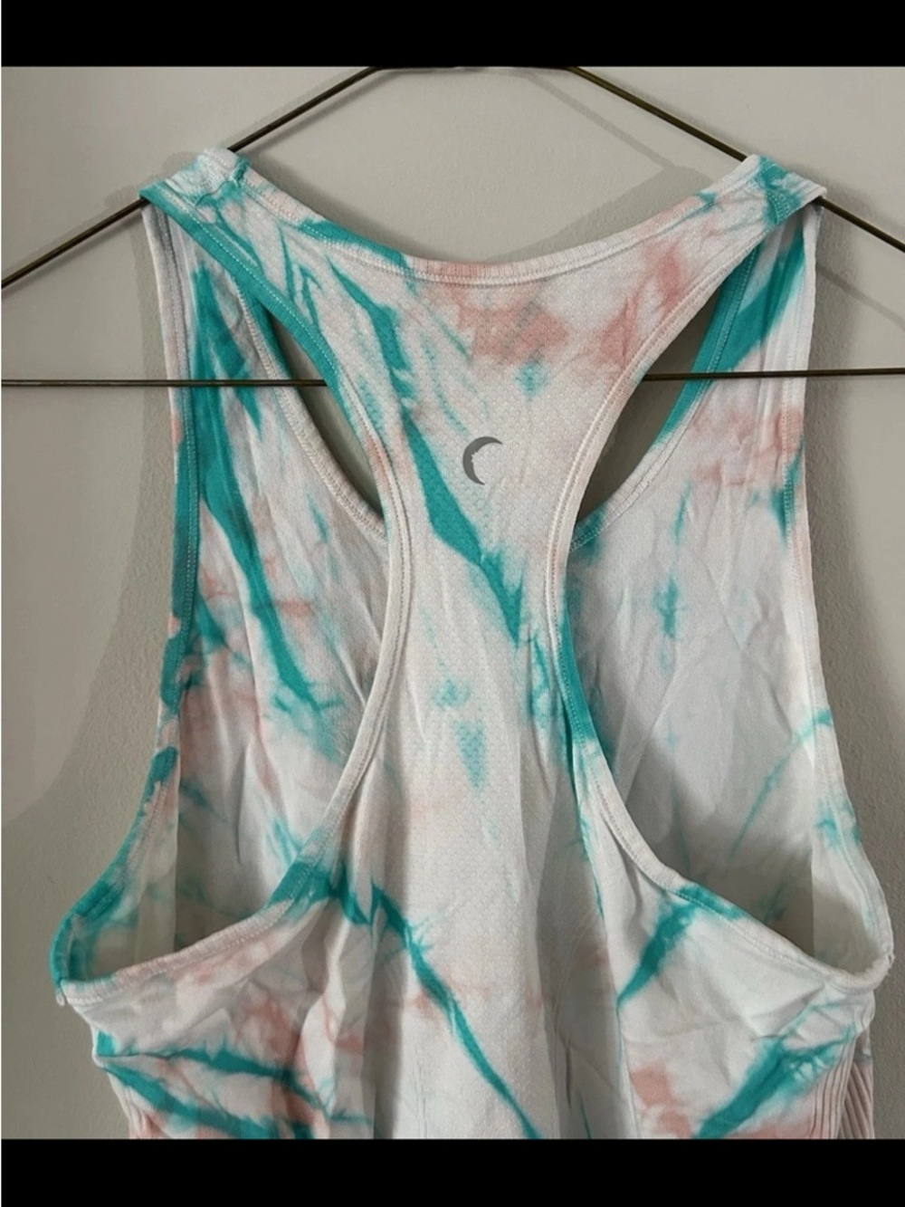 Zyia Spring Hendrix Seamless Workout Tank Top Size Small Tie Dye Soft Nylon - Picture 6 of 7